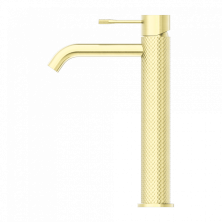 Смеситель для раковины Lotis Santi 1000BB высокий, brushed brass