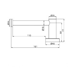 Держатель для туалетной бумаги Lotis Mone 1076BB, цвет brushed brass